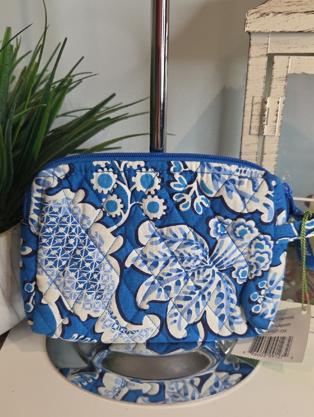 Vera Bradley Blue Lagoon Sm Cosmetic Bag